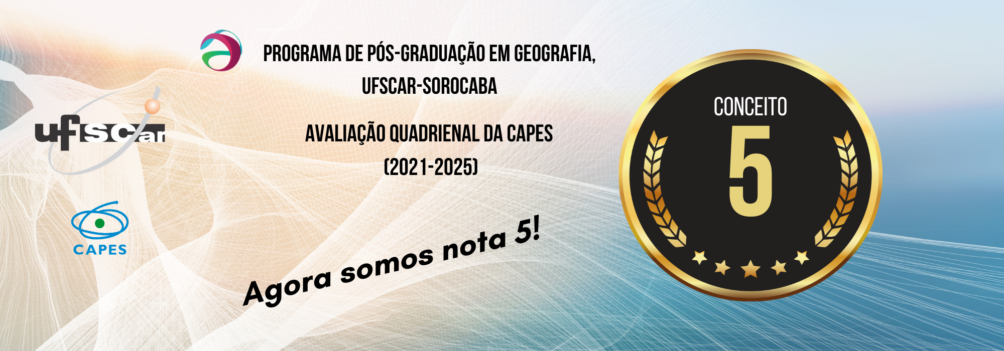 PPGGeo-So obteve Conceito 5 na CAPES