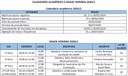 Calendário acadêmico e grade horária 2020/1