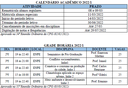Calendario academico e grade horaria 2022-1